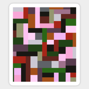 Geometric Pattern in Multi Colours Sticker